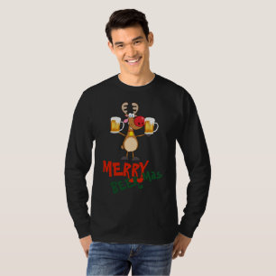 Camiseta Engraçado Natal T para amantes de CERVEJA - LIT R