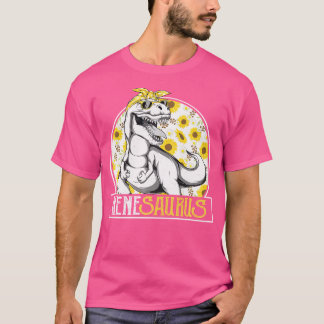 Camiseta Engraçado Nene Surus Sunflower T Shirt Dinosaur Gr