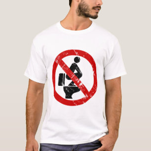 Camiseta Engraçado NENHUNS pés no ⚠ tailandês do sinal