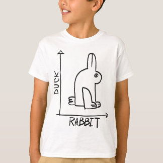 Camiseta Engraçado Nerd de Ciência Duck Rabbit Física Geek 