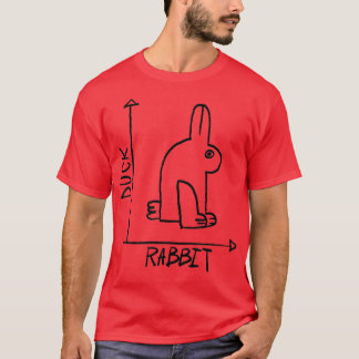 Camiseta Engraçado Nerd de Ciência Duck Rabbit Física Geek