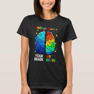 Camiseta Engraçado Neurodiversidade Autismo Sensibilização