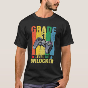 Camiseta Engraçado Nível 1, Gamer Desbloqueado De Volta P