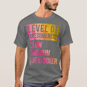 Camiseta Engraçado Nível De Consciência Baixo Beatbox