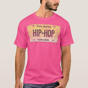 Camiseta Engraçado Nj License License Plate Hip-Salto