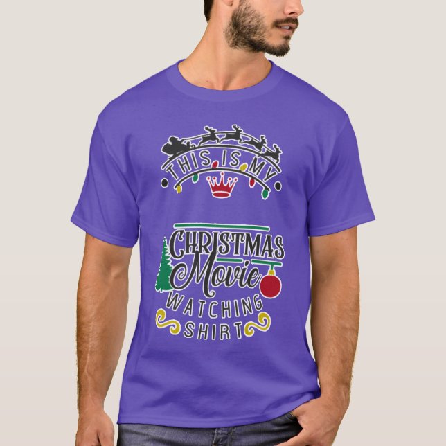 Camiseta Engraçado no filme de Natal (Frente)