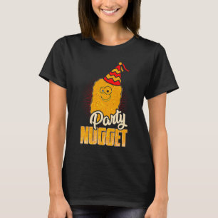 Camiseta Engraçado Nogget T Figurino de Comida Rápida