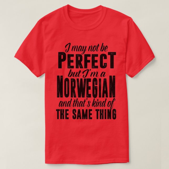Camiseta Engraçado Noruega Presente Norueguês Viking  (Frente do Design)