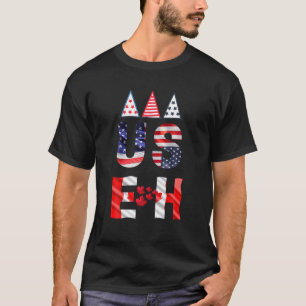 Camiseta Engraçado Nós Somos Canadenses Americanos, Engraça