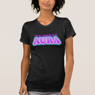 Camiseta Engraçado Nova Era Espiritual Aura Humor Preto