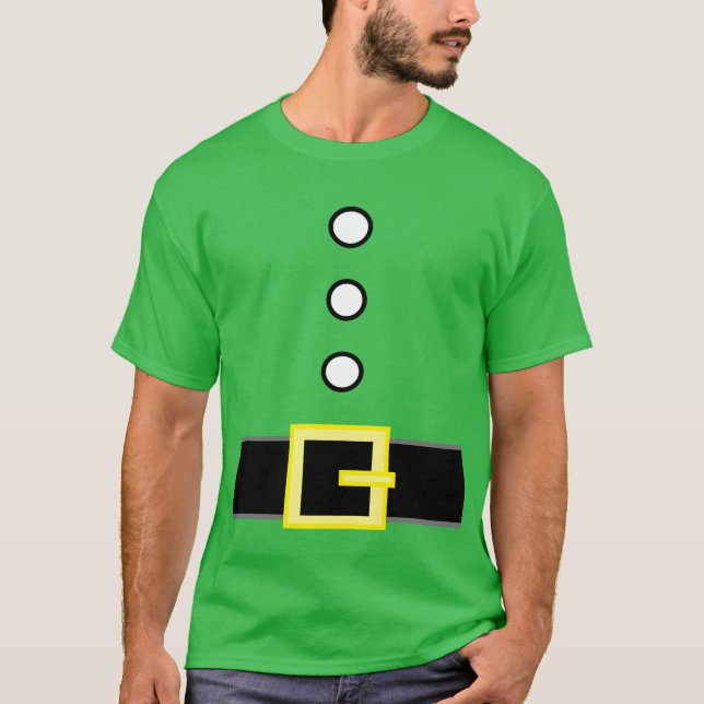 Camiseta Engraçado Novelty PAPA ELF COSTUME T-Shirt (Frente)