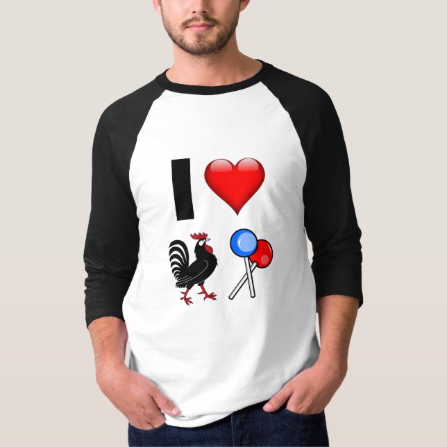 Camiseta Engraçado Novelty Rooster Sucker T-Shirt (Frente)