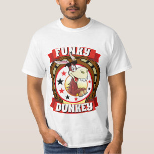 Camiseta Engraçado Novidade Gráfico Design FUNKY DUNKEY