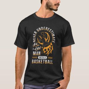 Camiseta Engraçado Nunca Subestimar Uma Velha Guitarrista