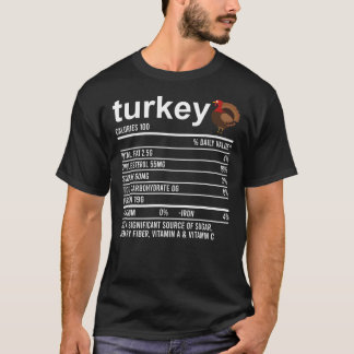 Camiseta Engraçado Nutrição Fato Foodie Roupa Comida Turqui