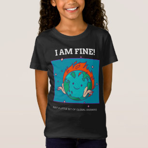Camiseta Engraçado O Aquecimento Global Da Terra Estou Bem
