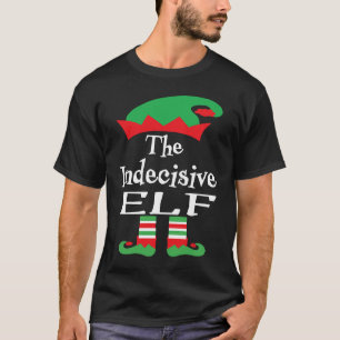 Camiseta Engraçado O Elfo Indeciso Natal Correspondente Fam