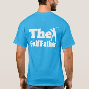 Camiseta Engraçado O Golffather Dia dos Pais de Golfe Mascu