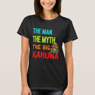 Camiseta Engraçado O Homem O Mito O Grande Kahuna Tiki Masc