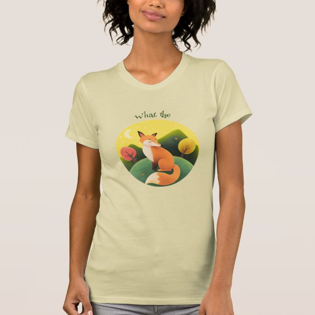 Camiseta Engraçado O Que A Raposa Humor Humor Desmotivacion (Frente)