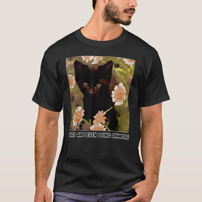 Camiseta Engraçado O Que Estou Fazendo Mais Gato (Frente)
