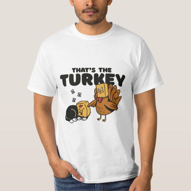 CAMISETA ENGRAÇADO OBRIGANDO O GATO TURQUIA QUE É A TURQUIA (Frente)