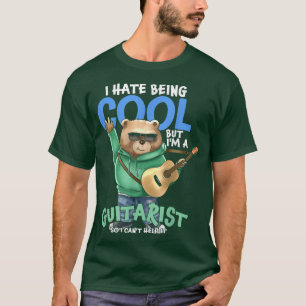 Camiseta Engraçado Odeio Ser Legal, Mas Sou Guitarista, Vio