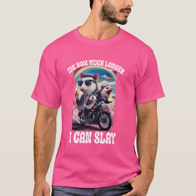 Camiseta Engraçado Ogambm Meme Eu Sei Quanto Tempo Eu Posso (Frente)
