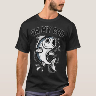 Camiseta Engraçado Oh Meu Bacalhau Amante de Peixes