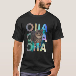 Camiseta Engraçado OIIA Gatilho Giro Memória Engraçado Brai