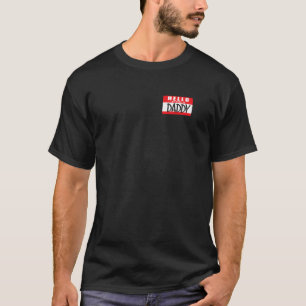 Camiseta Engraçado Olá meu nome é Pai nome de etiqueta