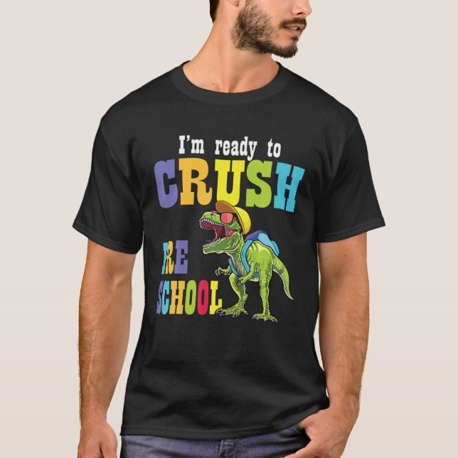 Camiseta Engraçado Olá Virtual 4.º Grau De Volta À Escola (Frente)
