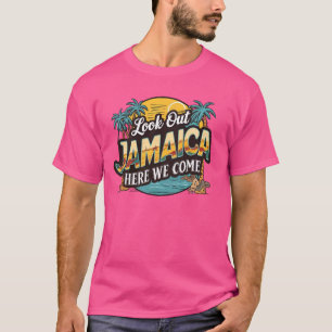 Camiseta Engraçado, Olhe Para A Jamaica... Aqui Vemos O Ent