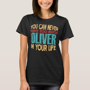 Camiseta Engraçado Oliver Personalizou Tshirt Nome Piada I