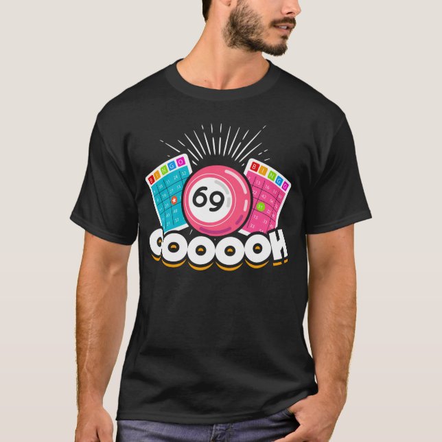 Camiseta Engraçado Ooooh 69 Rainha Bingo Fan LGBT (Frente)
