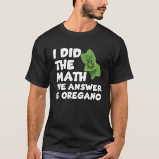 Camiseta Engraçado Orégano Dizendo Amor Jardinando Herb Pul