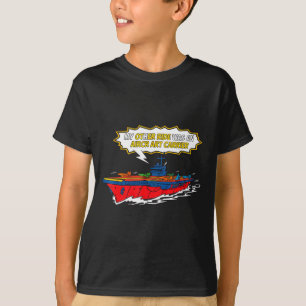 Camiseta Engraçado outro passeio porta-aviões engraçado côm