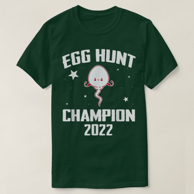 Camiseta Engraçado Ovo Campeão 2022 Domingo Gravidez Anno (Frente do Design)