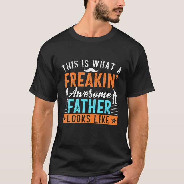 Camiseta Engraçado Padre Incrível Parece com o pai (Frente)