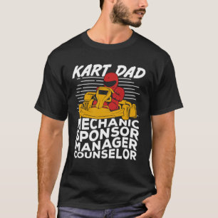 Camiseta Engraçado Pai da Corrida Kart Padre Gift