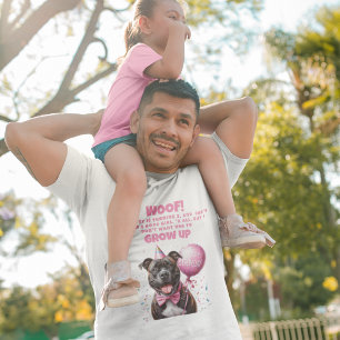 Camiseta Engraçado Pai de aniversário personalizado para cã