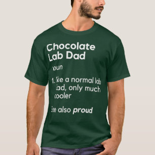 Camiseta Engraçado Pai de chocolate Homens Labrador Retrie