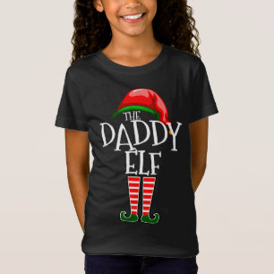 Camiseta Engraçado Pai de Natal Elf Matching