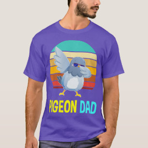 Camiseta Engraçado Pai de Pombo Pombo Papá Pai Oferece Home
