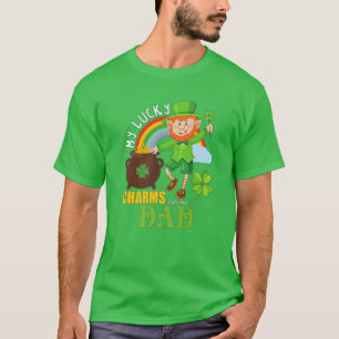 Camiseta Engraçado Pai Paddy Day St Patricks Sortudos Cham