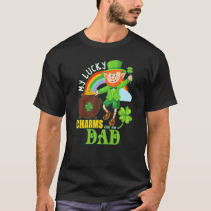 Camiseta Engraçado Pai Paddy Day St Patricks Sortudos Chama