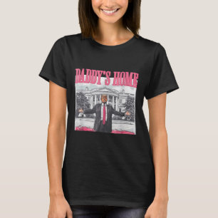 Camiseta Engraçado Pai Trump Pink 2024 Toma a América Ba
