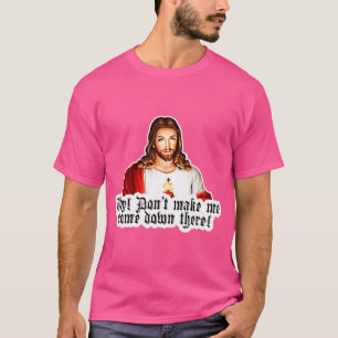 Camiseta Engraçado Pai Zangado Jesus Meme Arte Digital