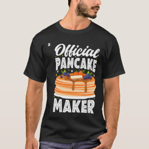Camiseta Engraçado Pancake Maker Pancakes Café da Manhã