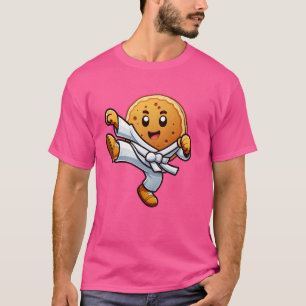 Camiseta Engraçado Pancake Pan Karate Taekwondo Kick Boys G